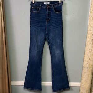 Zara Dark Blue Flare Jeans